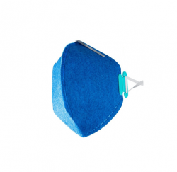 Máscara Respirador Descartável Lubeka Azul PFF2 N95 Inside